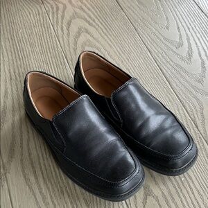 Florsheim Kids Black Leather Loafers